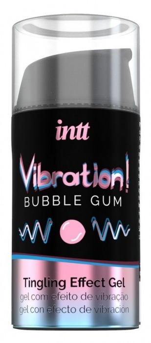 Жидкий интимный гель с эффектом вибрации Vibration! Bubble Gum - 15 мл. - INTT - купить с доставкой в Стерлитамаке