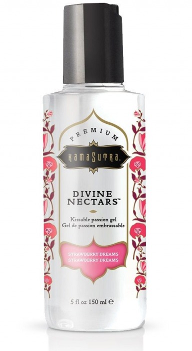 Гель-лубрикант на водной основе Divine Nectars Strawberry Dream с ароматом клубники - 150 мл. - Kama Sutra - купить с доставкой в Стерлитамаке