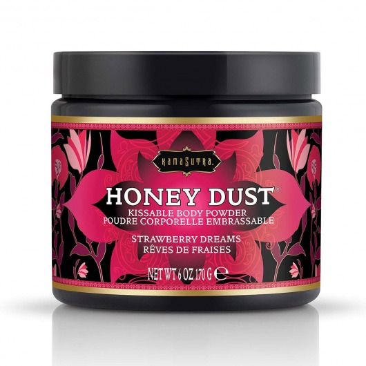 Пудра для тела Honey Dust Body Powder с ароматом клубники - 170 гр. - Kama Sutra - купить с доставкой в Стерлитамаке