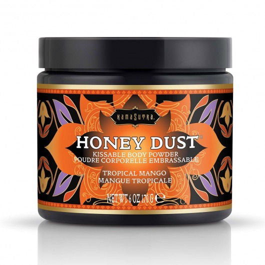 Пудра для тела Honey Dust Body Powder с ароматом манго - 170 гр. - Kama Sutra - купить с доставкой в Стерлитамаке