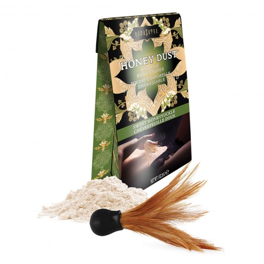 Пудра для тела Honey Dust Body Powder с ароматом жимолости - 28 гр. - Kama Sutra - купить с доставкой в Стерлитамаке