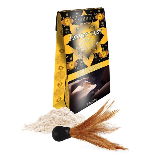 Пудра для тела Honey Dust Body Powder с ароматом кокоса и ананаса - 28 гр. - Kama Sutra - купить с доставкой в Стерлитамаке