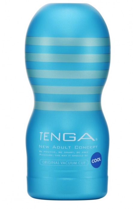 Мастурбатор с охлаждающей смазкой TENGA Original Vacuum Cup Cool - Tenga - в Стерлитамаке купить с доставкой