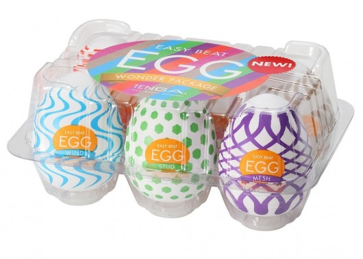 Набор из 6 мастурбаторов Tenga EGG IV с различным рельефом - Tenga - в Стерлитамаке купить с доставкой