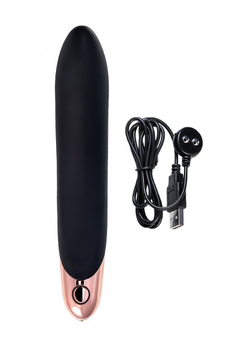 Черный вибратор Waname D-Splash Waterfall - 21,3 см. - WANAME