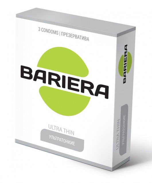 Ультратонкие презервативы Bariera Ultra Thin - 3 шт. - Bariera - купить с доставкой в Стерлитамаке