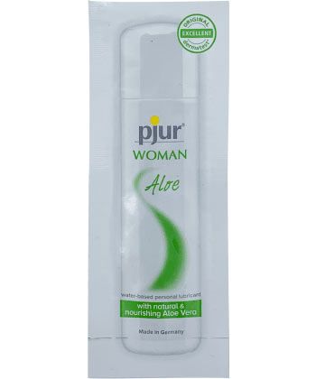 Лубрикант на водной основе pjur WOMAN Aloe - 2 мл. - Pjur - купить с доставкой в Стерлитамаке