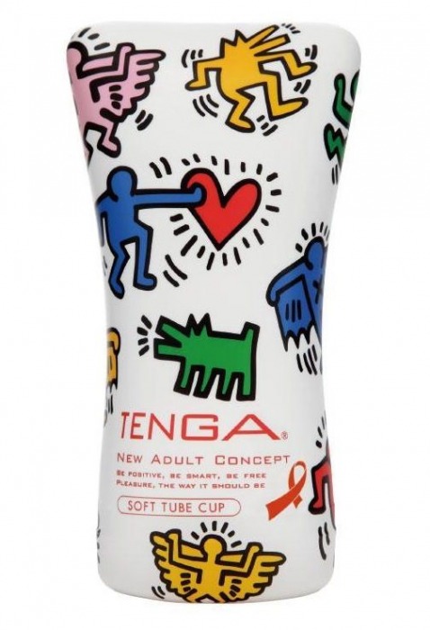 Мастурбатор-туба Keith Haring Soft Tube CUP - Tenga - в Стерлитамаке купить с доставкой