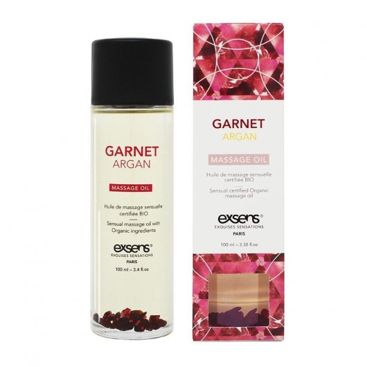 Органическое массажное масло GARNET ARGAN - 100 мл. - Exsens - купить с доставкой в Стерлитамаке