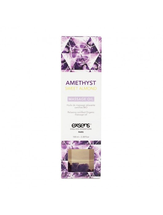 Органическое массажное масло AMETHYST SWEET ALMOND - 100 мл. - Exsens - купить с доставкой в Стерлитамаке