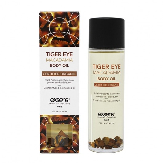 Органическое массажное масло TIGER EYE MACADAMIA - 100 мл. - Exsens - купить с доставкой в Стерлитамаке