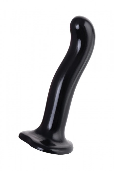 Черный стимулятор для пар P G-Spot Dildo Size M - 18 см. - Strap-on-me - в Стерлитамаке купить с доставкой