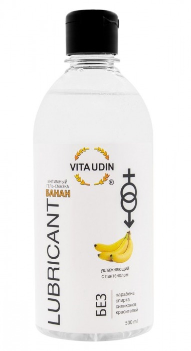 Интимный гель-смазка на водной основе VITA UDIN с ароматом банана - 500 мл. - VITA UDIN - купить с доставкой в Стерлитамаке