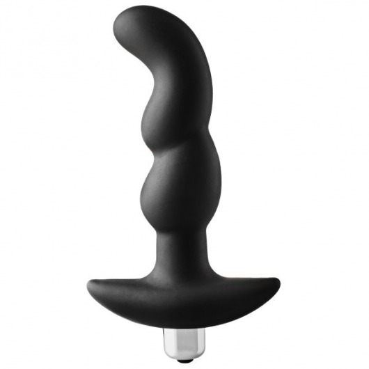 Черная вибропробка для простаты FantASStic Vibrating Prostate Plug - 14,5 см. - Dream Toys - в Стерлитамаке купить с доставкой