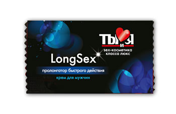 Пролонгирующий крем LongSex в одноразовой упаковке - 1,5 гр. - Биоритм - купить с доставкой в Стерлитамаке