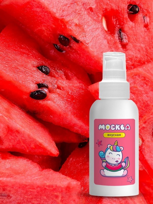 Универсальная смазка с ароматом арбуза  Москва Вкусная  - 100 мл. - Москва - купить с доставкой в Стерлитамаке