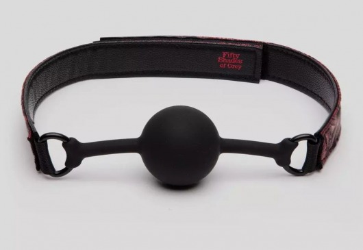 Кляп-шар на двусторонних ремешках Reversible Silicone Ball Gag - Fifty Shades of Grey - купить с доставкой в Стерлитамаке