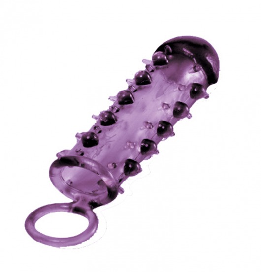 Закрытая фиолетовая насадка с пупырышками SAMURAI PENIS SLEEVE PURPLE - 14,5 см. - NMC - в Стерлитамаке купить с доставкой