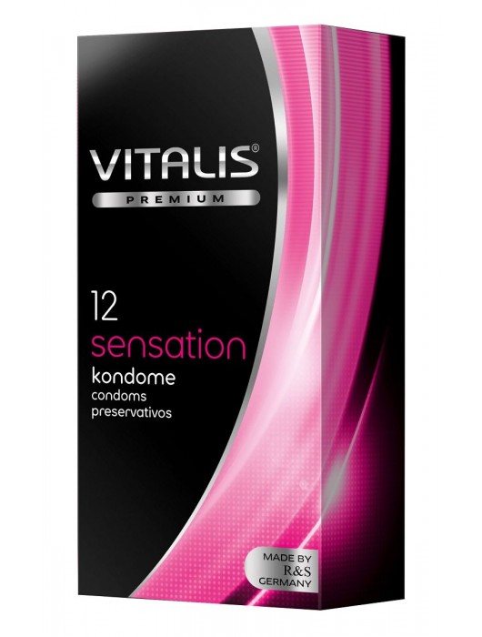 Презервативы VITALIS PREMIUM sensation с пупырышками и кольцами - 12 шт. - Vitalis - купить с доставкой в Стерлитамаке