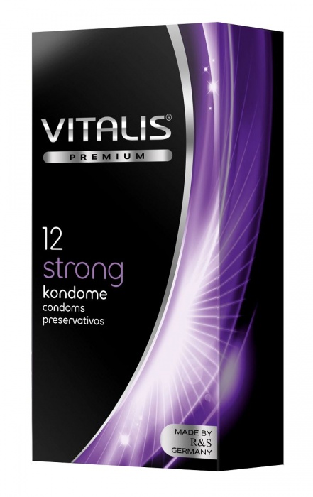 Презервативы с утолщённой стенкой VITALIS PREMIUM strong - 12 шт. - Vitalis - купить с доставкой в Стерлитамаке