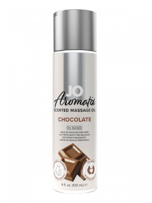 Массажное масло JO Aromatix Massage Oil Chocolate с ароматом шоколада - 120 мл. - System JO - купить с доставкой в Стерлитамаке