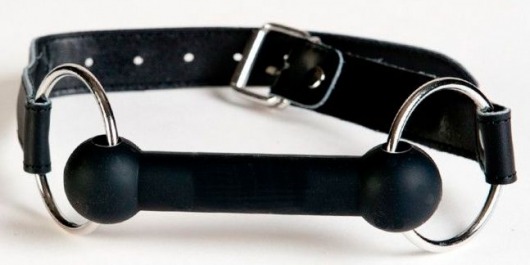 Чёрный кляп-трензель на кожаных ремешках - ToyFa - купить с доставкой в Стерлитамаке