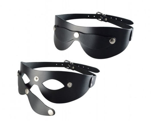 Черная кожаная маска  Новичок - Sitabella - купить с доставкой в Стерлитамаке