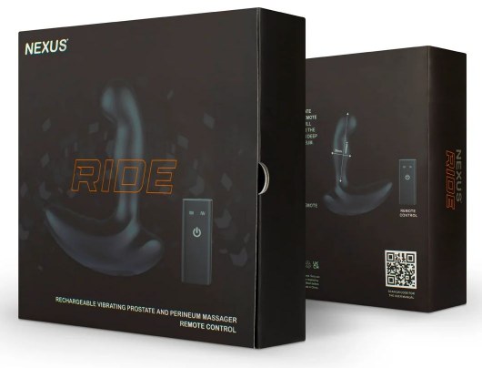 Черный вибромассажер простаты и промежности Nexus Ride - 14 см. - Nexus Range - в Стерлитамаке купить с доставкой