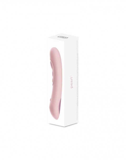 Нежно-розовый интерактивный вибратор Pearl3 - 20 см. - Kiiroo