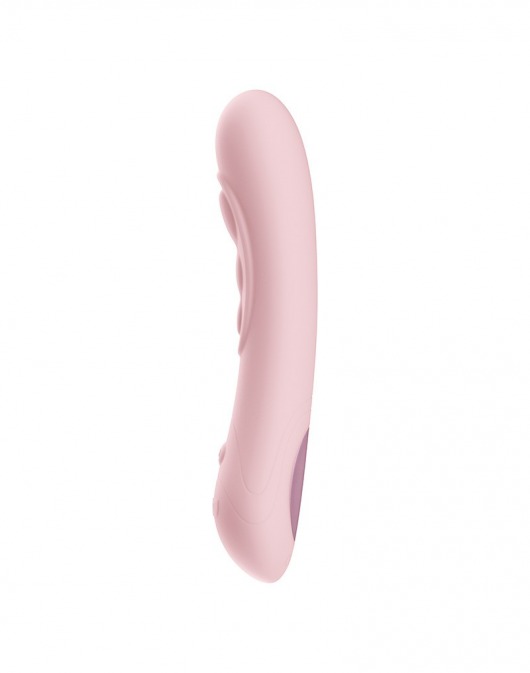 Нежно-розовый интерактивный вибратор Pearl3 - 20 см. - Kiiroo