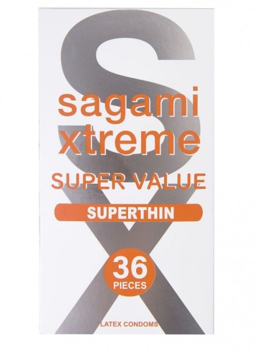 Ультратонкие презервативы Sagami Xtreme Superthin - 36 шт. - Sagami - купить с доставкой в Стерлитамаке