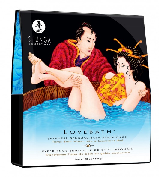 Соль для ванны Lovebath Ocean temptation, превращающая воду в гель - 650 гр. - Shunga - купить с доставкой в Стерлитамаке