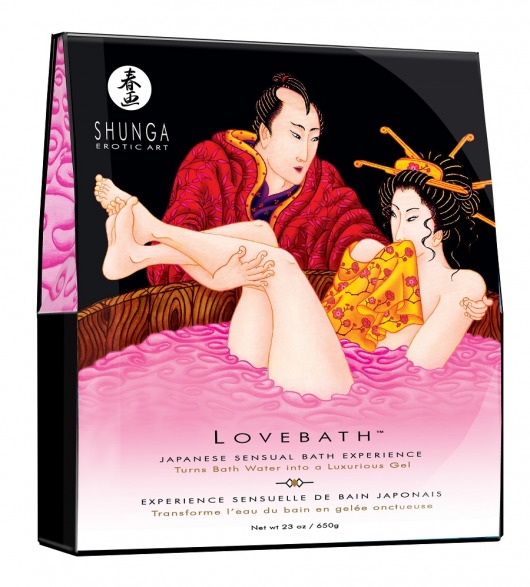 Соль для ванны Lovebath Dragon Fruit, превращающая воду в гель - 650 гр. - Shunga - купить с доставкой в Стерлитамаке