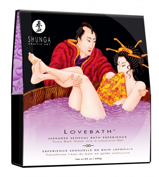 Соль для ванны Lovebath Sensual lotus, превращающая воду в гель - 650 гр. - Shunga - купить с доставкой в Стерлитамаке