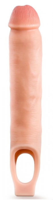Телесная насадка-удлинитель 11.5 Inch Silicone Cock Sheath Penis Extender - 29,2 см. - Blush Novelties - в Стерлитамаке купить с доставкой