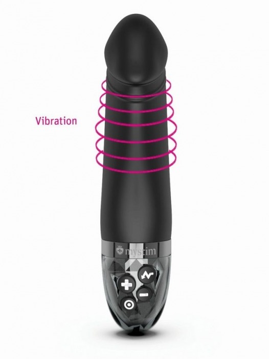 Черный вибратор с электростимуляцией Real Deal Neal - 16,5 см. - MyStim - купить с доставкой в Стерлитамаке