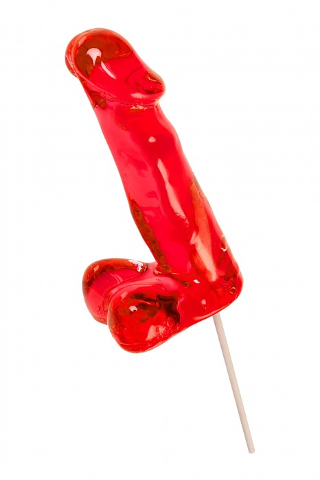 Красный леденец в форме члена со вкусом виски - 173 гр. - Sosuчki - купить с доставкой в Стерлитамаке