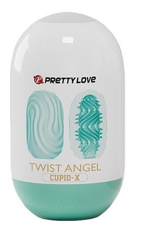 Бирюзовый мастурбатор-яйцо Twist Angel - Baile - в Стерлитамаке купить с доставкой