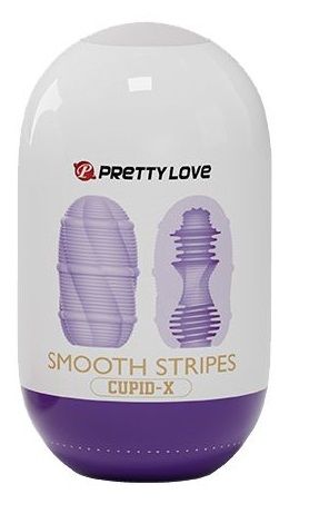 Сиреневый мастурбатор-яйцо Smooth Stripes - Baile - в Стерлитамаке купить с доставкой