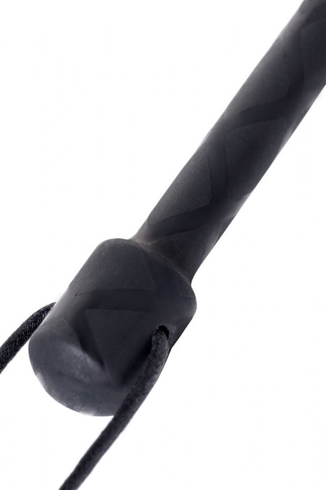 Чёрный стек с совой на кожаном наконечнике - 24 см. - ToyFa - купить с доставкой в Стерлитамаке