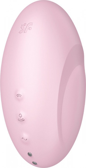 Розовый вакуум-волновой стимулятор с вибрацией Vulva Lover 3 - Satisfyer