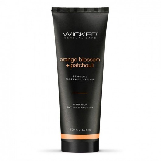 Массажный легкий крем WICKED Orange Blossom plus Patchouli - 120 мл. - Wicked - купить с доставкой в Стерлитамаке