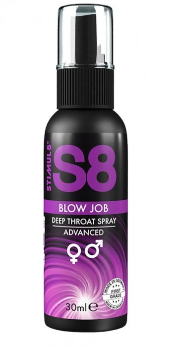 Лубрикант для орального секса S8 Deep Throat Spray - 30 мл. - Stimul8 - купить с доставкой в Стерлитамаке