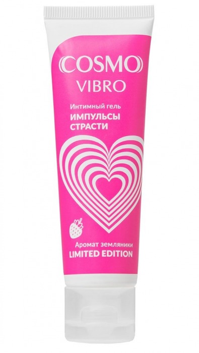 Возбуждающий гель на водно-силиконовой основе Cosmo Vibro с ароматом земляники - 50 гр. - Биоритм - купить с доставкой в Стерлитамаке