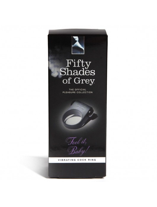 Серое эрекционное кольцо с вибрацией Feel It, Baby! - Fifty Shades of Grey - в Стерлитамаке купить с доставкой