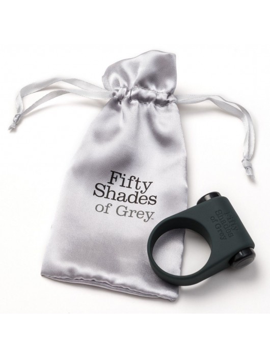 Серое эрекционное кольцо с вибрацией Feel It, Baby! - Fifty Shades of Grey - в Стерлитамаке купить с доставкой