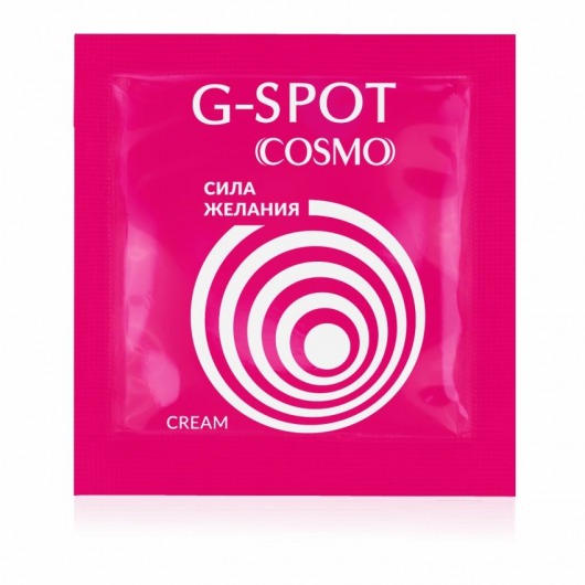 Стимулирующий интимный крем для женщин Cosmo G-spot - 2 гр. - Биоритм - купить с доставкой в Стерлитамаке