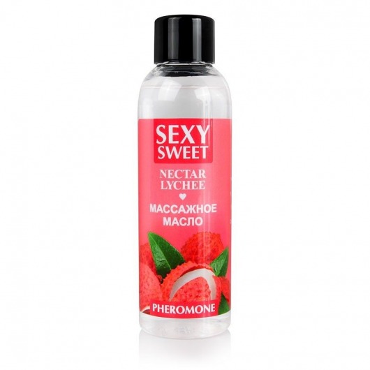 Массажное масло Sexy Sweet Nectar Lychee с феромонами и ароматом личи - 75 мл. - Биоритм - купить с доставкой в Стерлитамаке