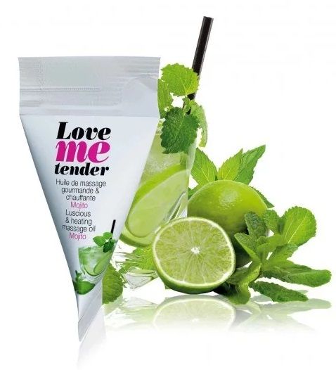 Съедобное согревающее массажное масло Love Me Tender Mojito с ароматом мохито - 10 мл. - Love to Love - купить с доставкой в Стерлитамаке