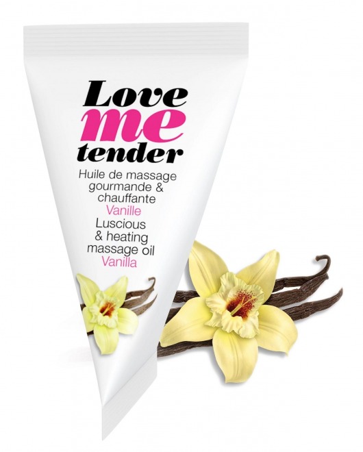 Съедобное согревающее массажное масло Love Me Tender Vanilla с ароматом ванили - 10 мл. - Love to Love - купить с доставкой в Стерлитамаке